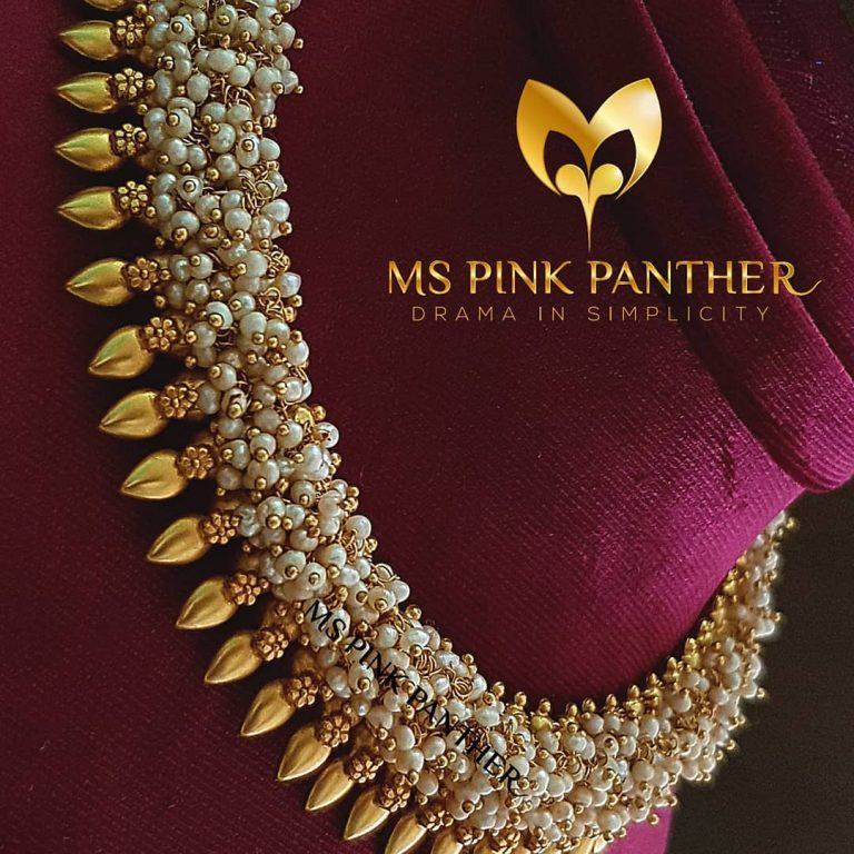 Eye Catching Pearl Necklace From Ms Pink Panthers