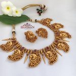 Precious Peacock Necklace Set From Bandhan