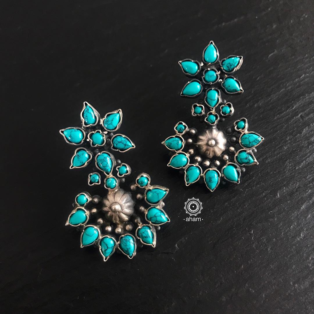 Beautiful Turquoise Earring From Aham Jewellery