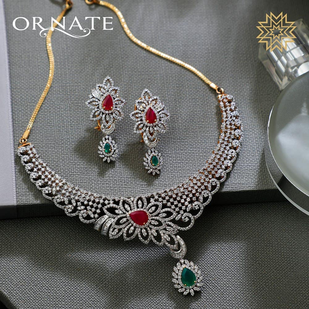 Luxury Diamond Necklace From Manubhai Jewels