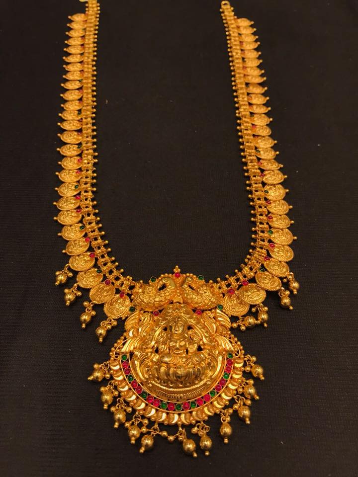 Temple-Kasu Mala From Premlal Shanthilal Jain Jewellers