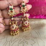 Traditional Stone jhumka From Sree Exotic Jewelleries
