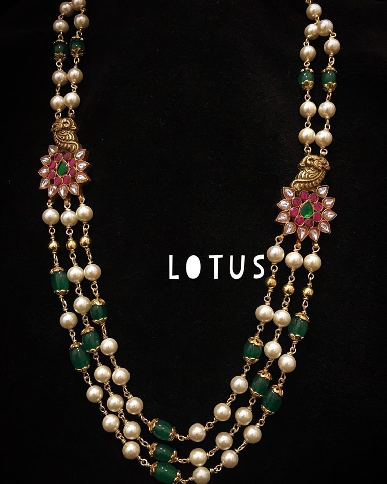 Classic-Mltilayered Necklace From Gold Lotus Silver Jewelleries