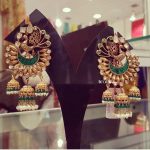 Stunning Peacock Kundan Earring From Bcos Its Silver