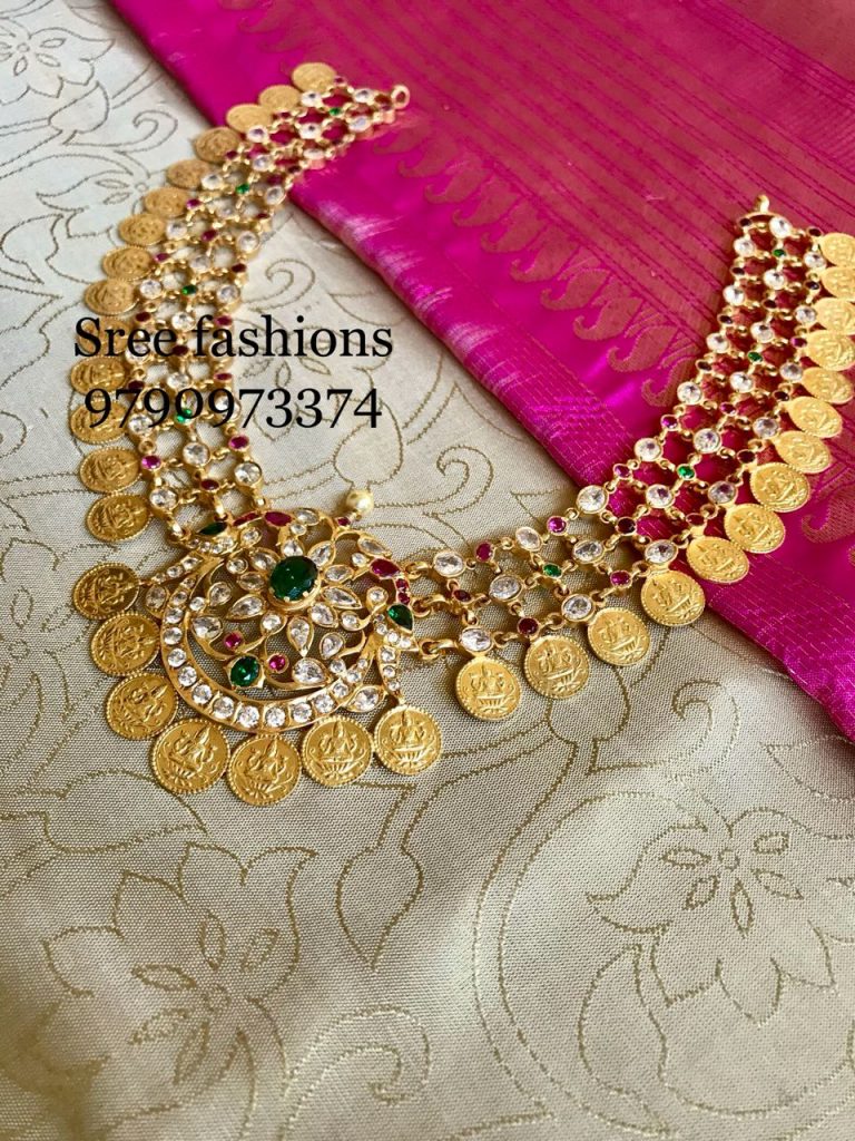 Traditional Coin Necklace From Sree Exotic Jewelleries