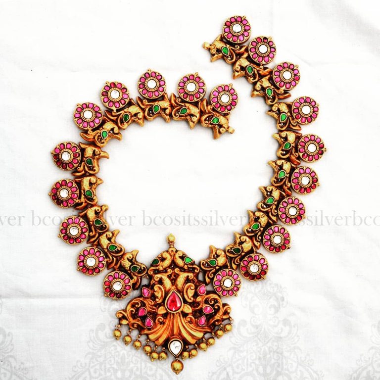 Amazing Gold Plated Silver Necklace From Bcos Its Silver