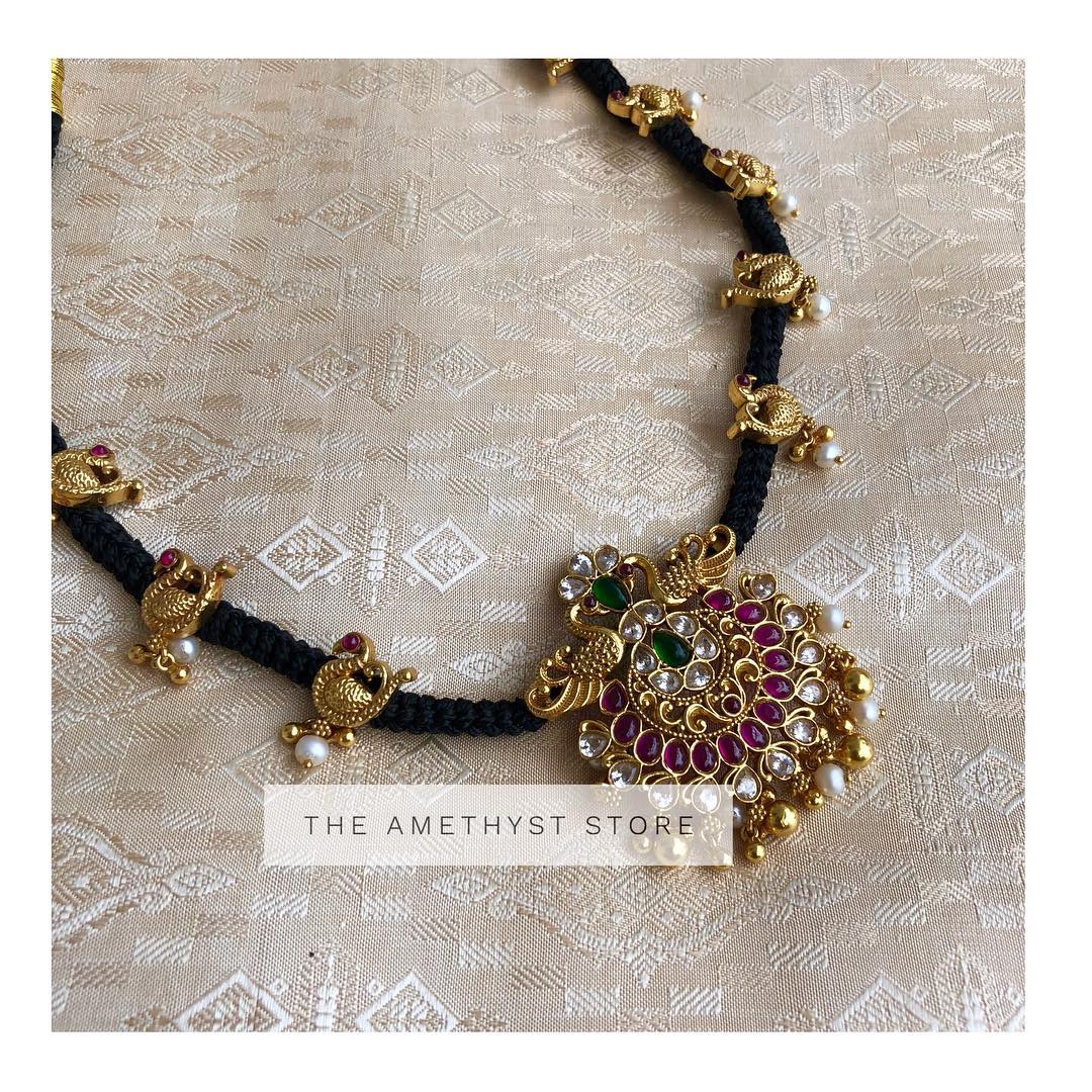 Beautiful Gold Plated Thread Necklace From The Amethyst Store