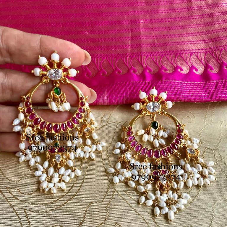 Decorative Silver Earring From Sree Exotic Silver Jewelleries
