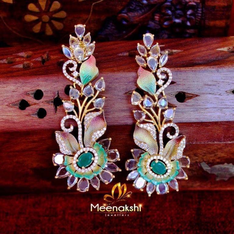 Designer Party Wear Necklace From Meenakshi Jewelleries