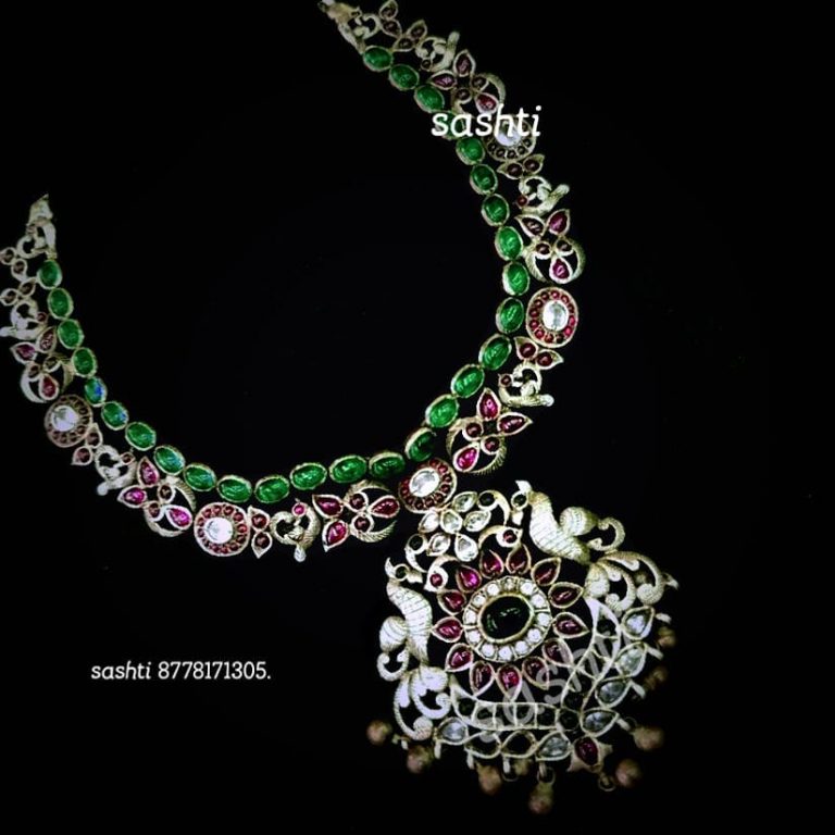 Elegant Necklace From Silver sashti