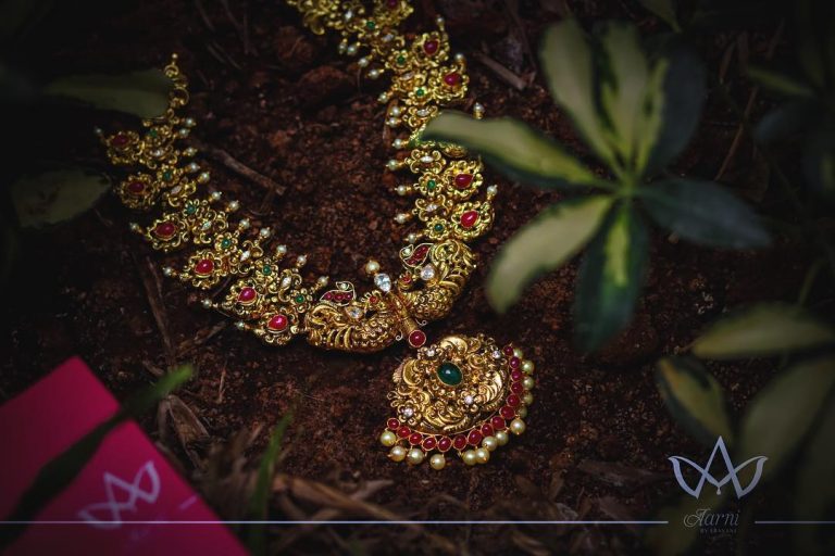Precious Pure Gold Necklace From Aarni By Shravani