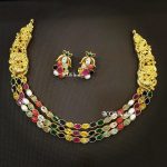 Pretty Navarathna Necklace Set From Bcos Its Silver