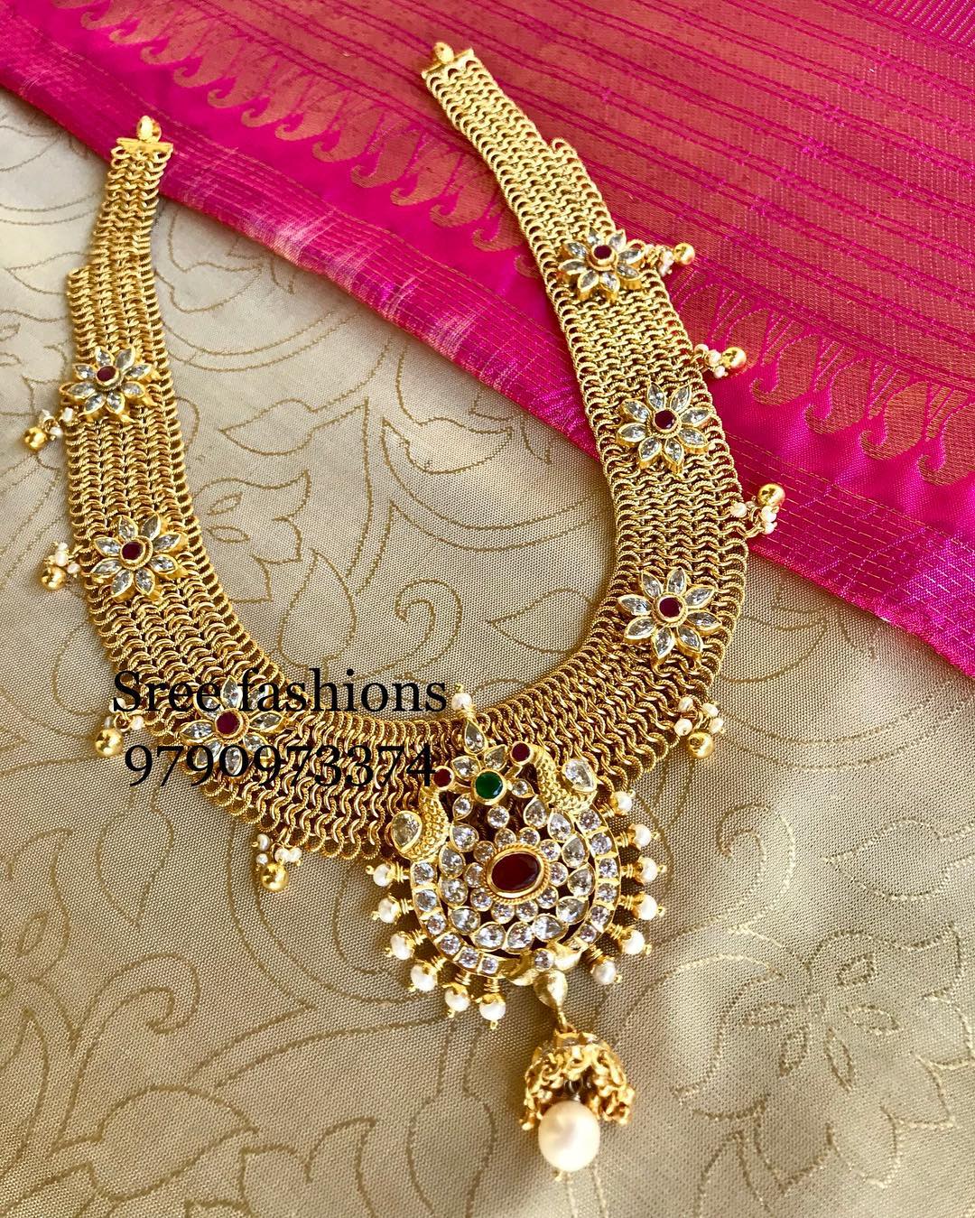 Stunning-Long Necklace From Sree Exotic Silver Jewelleries