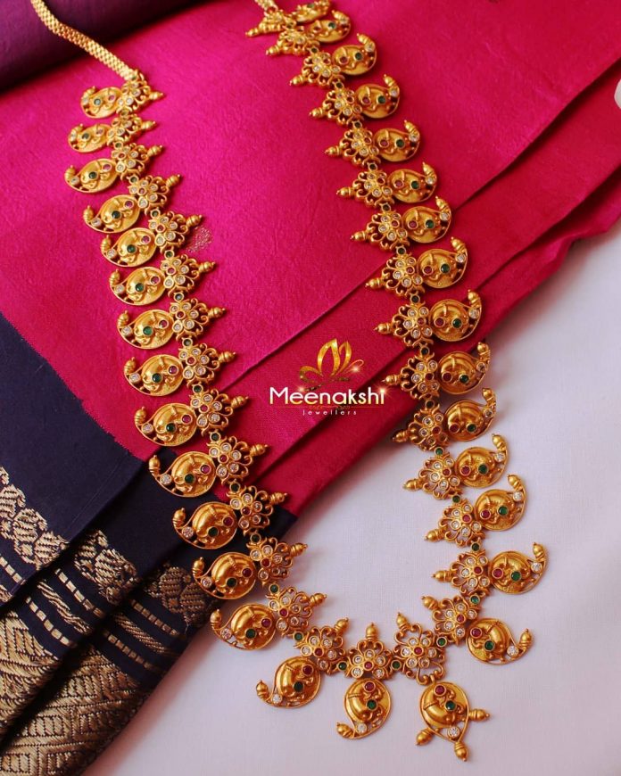 Traditional Haram From Meenakshi Jewellers - South India Jewels