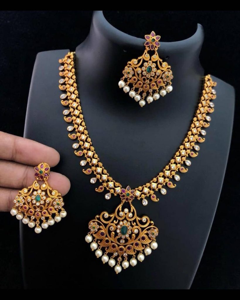 Adorable Necklace Set From Bead Chicz - South India Jewels