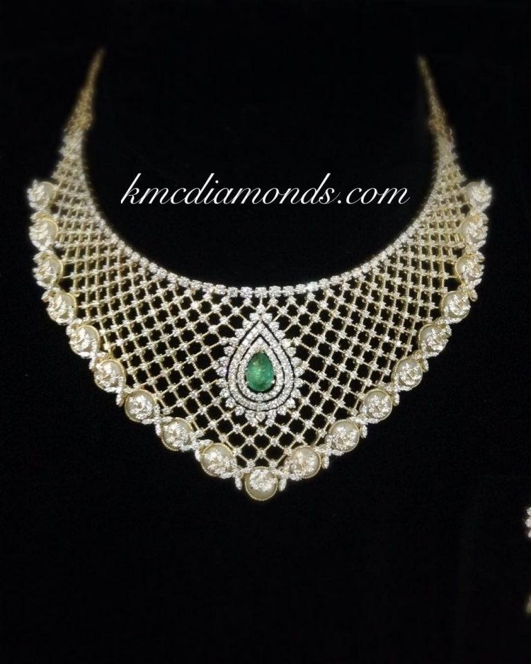 Attractive Diamond Necklace From Kmcl Diamonds