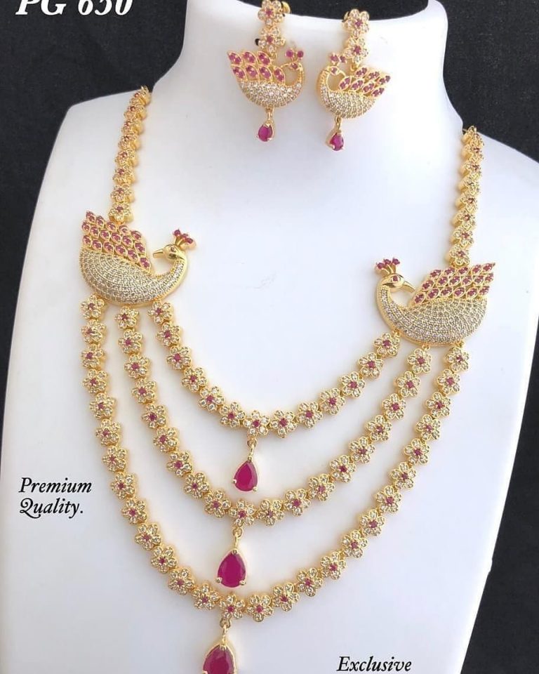 Attractive Necklace Set From Abhi's Jewel Hunt