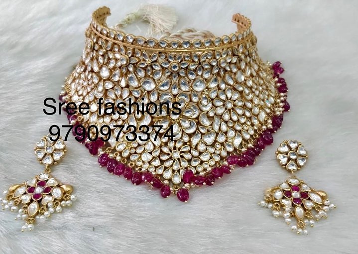 Bold Bridal Choker From Sree Exotic Silver Jewelleries