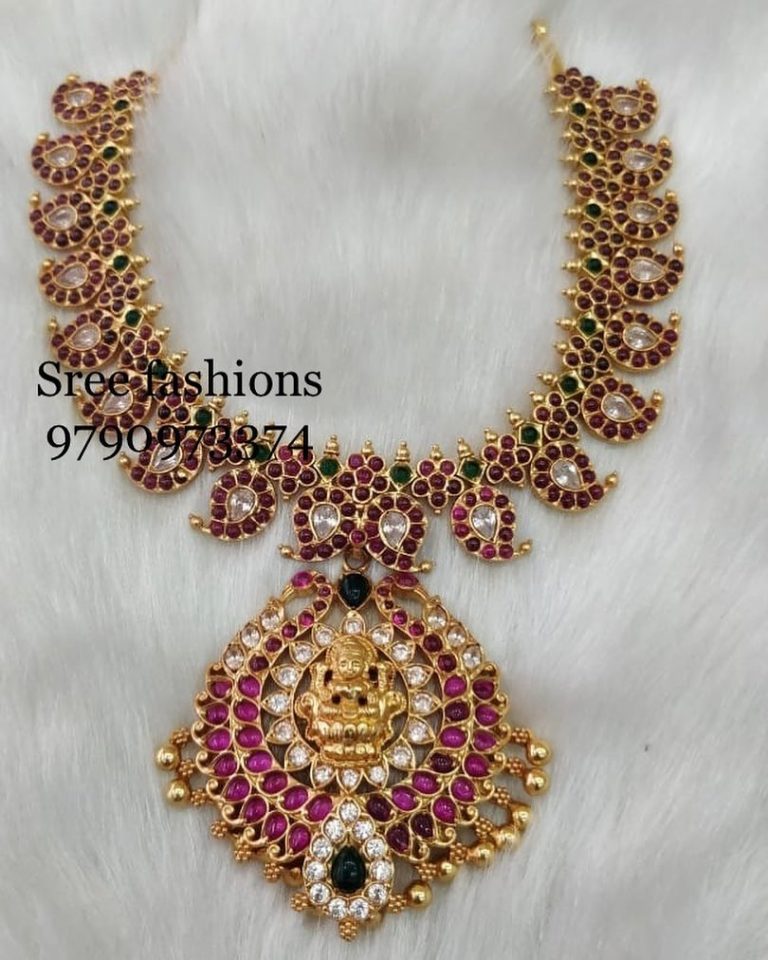 Classic Mango Necklace from Sree Exotic Silver Jewelleries