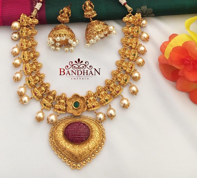 Classic Temple Necklace From Bandhan