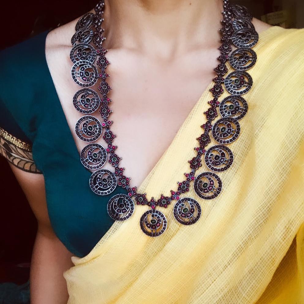 Eye Catching Long Necklace From Prade Jewels - South India Jewels