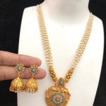 Eye Catching Pearl Necklace Set From Embellish Chennai