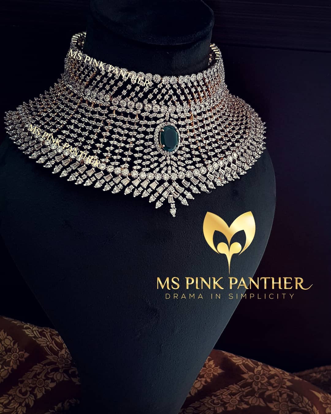 Glittering Bridal Choker From Ms Pink Panthers