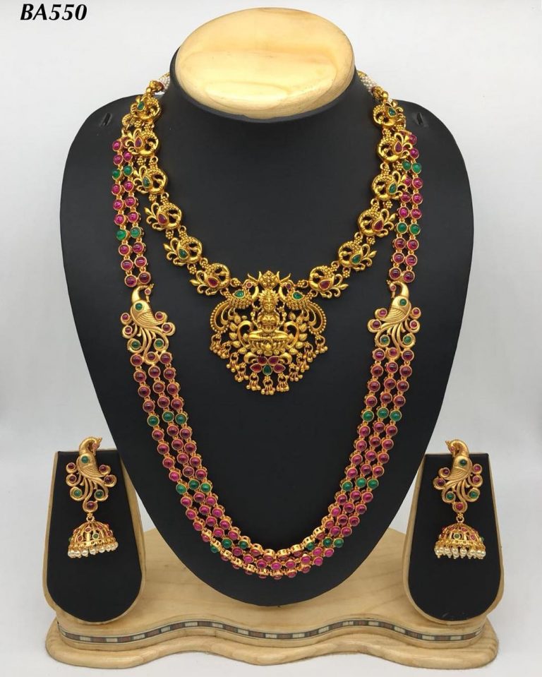 Gorgeous Necklace Set From Kovai Collections