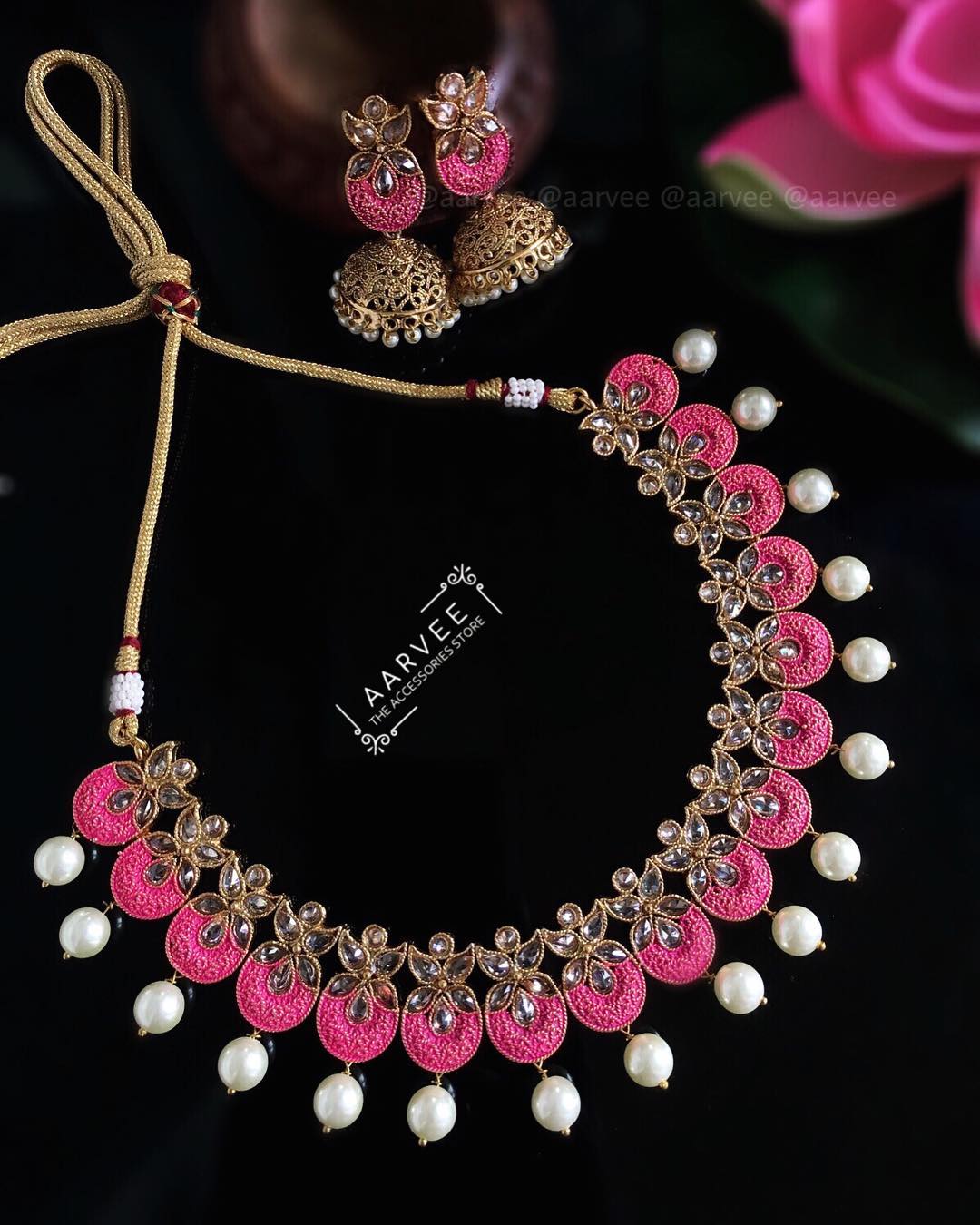 Oxidised Necklace Set From Aarvee Chennai