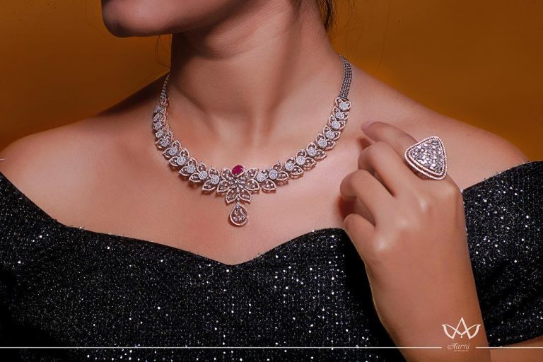 Pretty Diamond Necklace From Aarni By Shravani