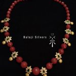 Trendy Silver Beaded Necklace From Balaji Silvers