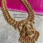 Attractive Gold Plated Silver Necklace From Sree Exotic Silver Jewelleries