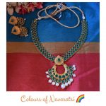 Colourful German Silver Necklace Set From Quills And Spills