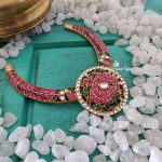 Gold Plated Silver Necklace From Parampariya