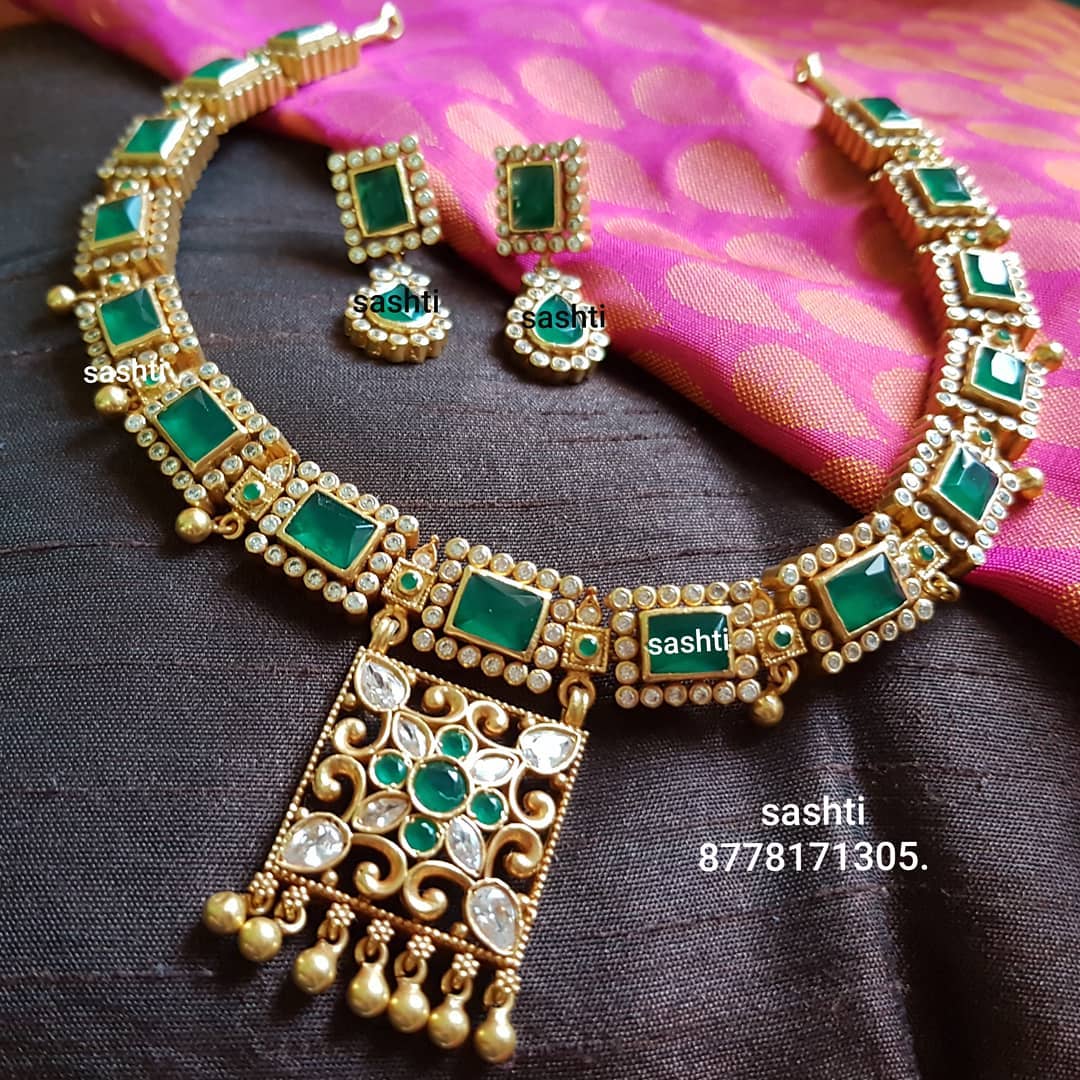 Trendy Necklace Set From Silver Sashti