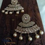 Chandbalis With Golden Stones From Viya Collection