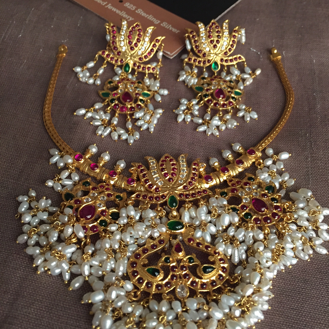 Cute Guttapusalu Silver Necklace Set From Silver-Cravings-Jewellery