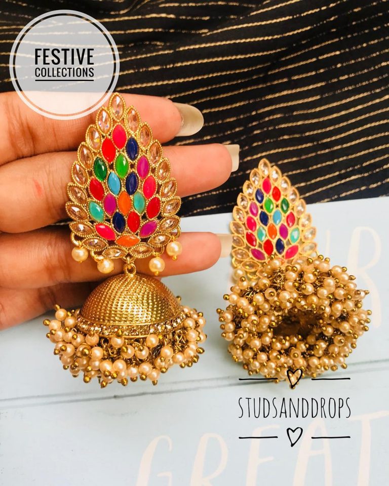 Cute Jhumka From Studs And Drops