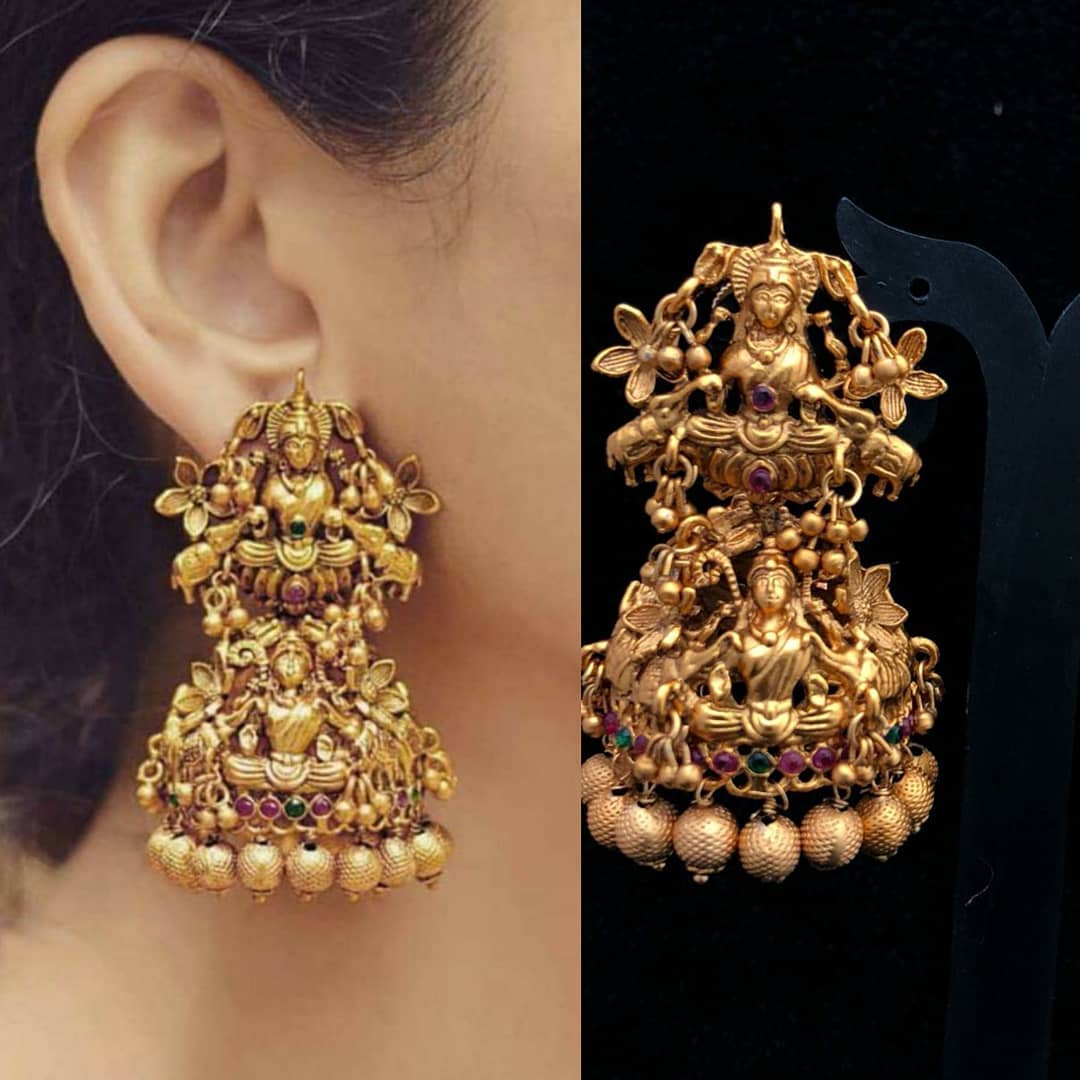 Ethnic Jhumka From Accessory Villa - South India Jewels