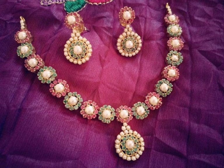 Pretty Necklace Set From Pure N Precious Jewels