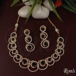 Sparkling White Necklace Set From Rimli Boutique