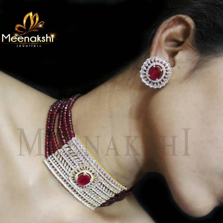 Trendy Choker Set From Meenakshi Jewellers