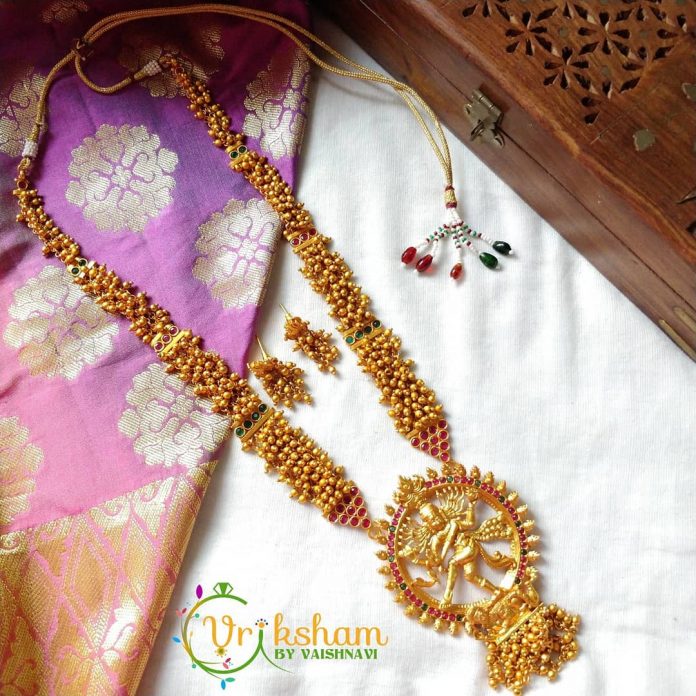 Unique Necklace Set From Vriksham - South India Jewels
