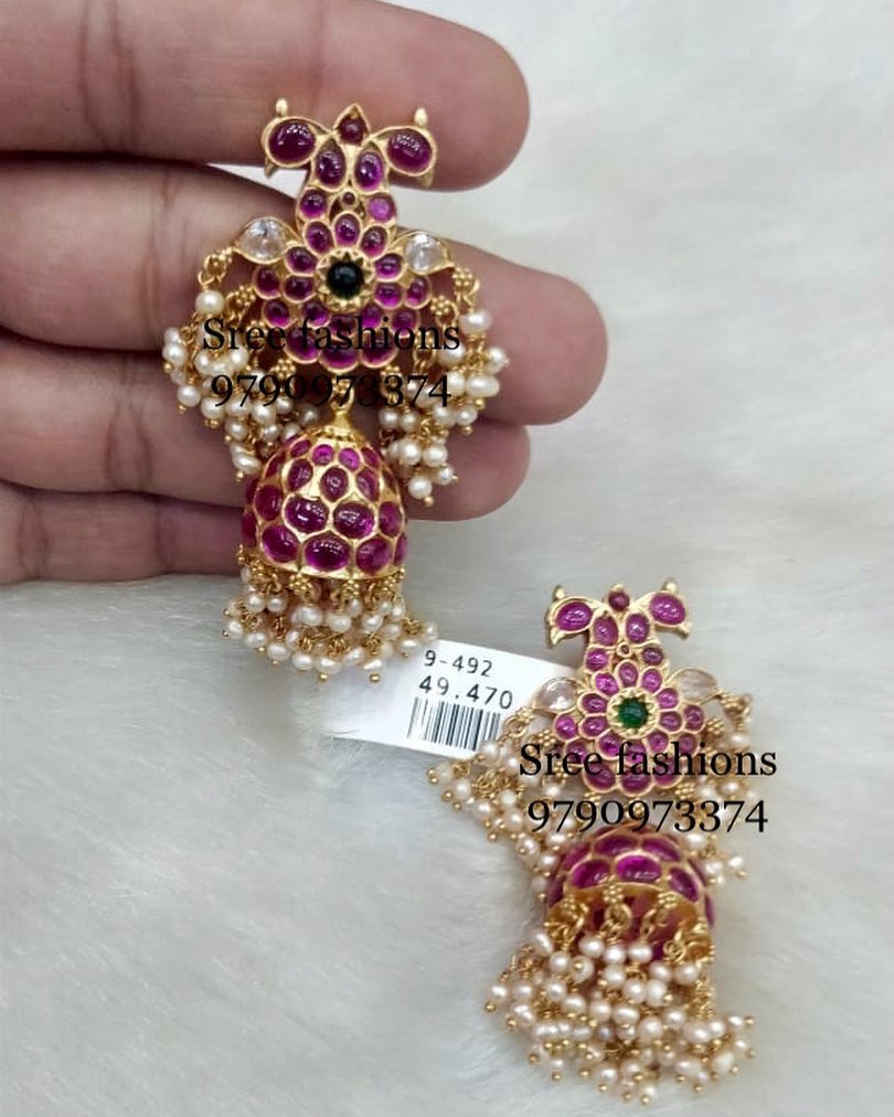 Attractive Silver Earring From Sree Exotic Silver Jewelleries