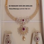 Delightful Diamond Necklace Set From Sri Mahalakshmi Gems And Jewels