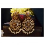 Designer Chakra AD Stones Studded Earrings From Happy Pique