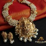 Gorgeous Temple Necklace From Meenakshi Jewellers