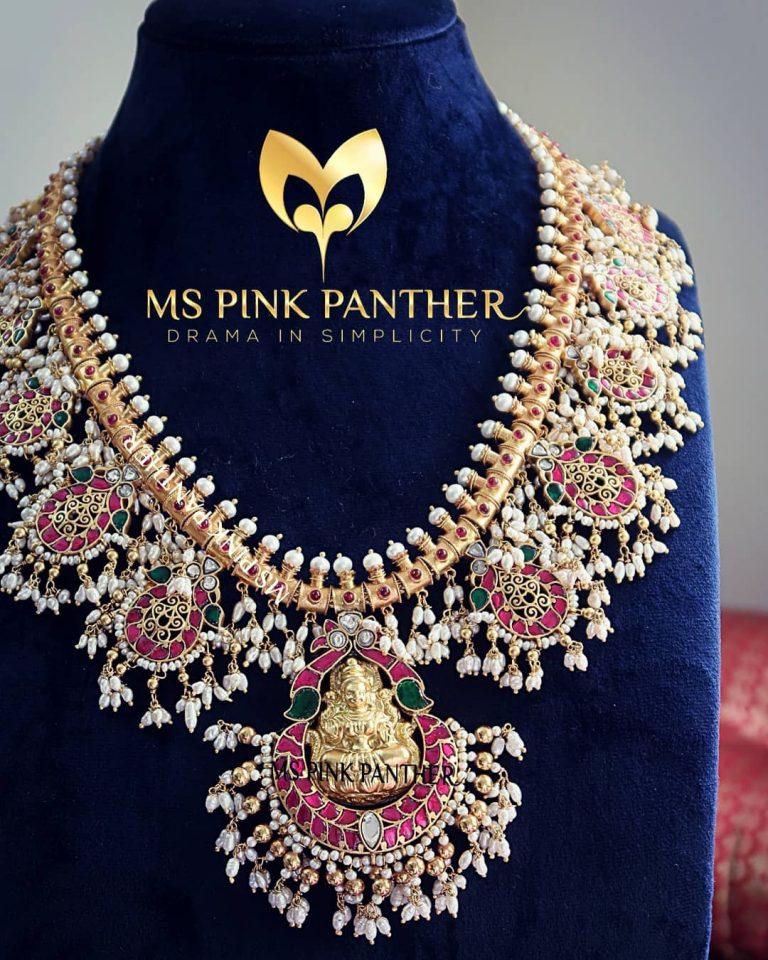 Gorgeous Temple Silver Necklace From Ms Pink-Panthers