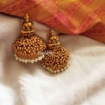 Lakshmi Gold Beads Jhumka From Emblish Coimbatore