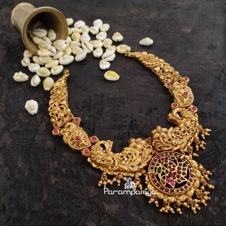 Light Weight Nakshi Necklace From Parampriya